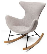 Njordec Gaia Swing Chair - Light Gray Microfiber