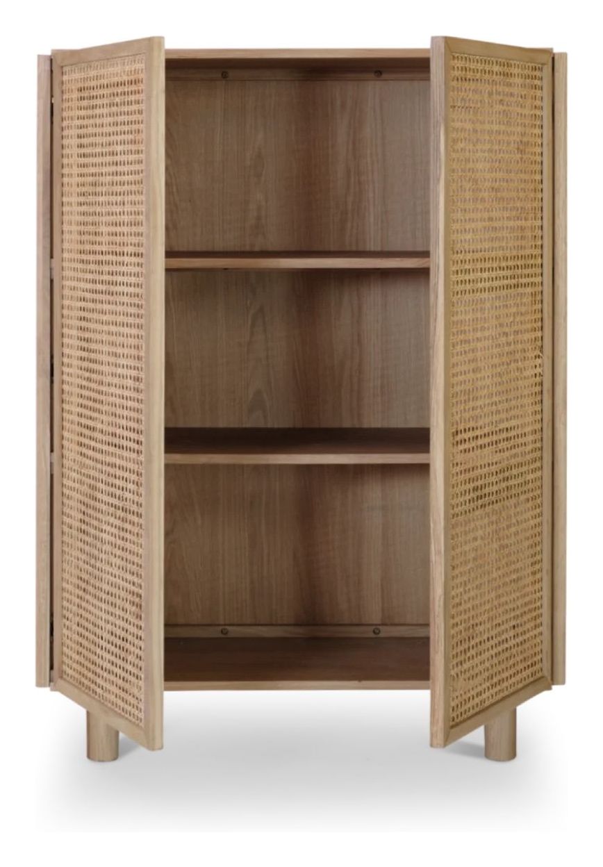 Neo Sideboard, Natural Oak and French Woven Doors