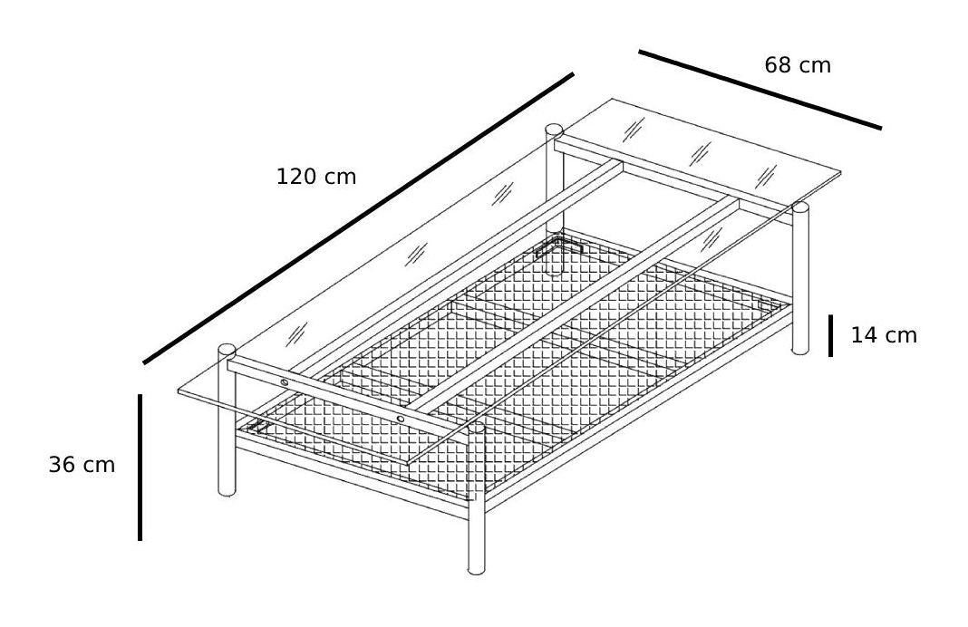 Neo Coffee table with glass plate and shelf in braid, Black