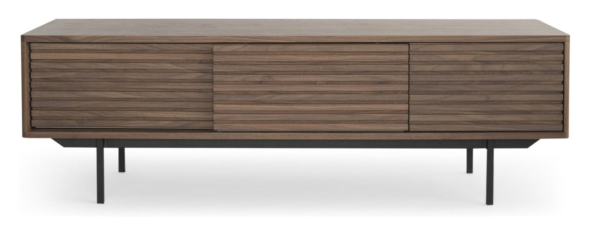 Sense TV bench, Walnut veneer