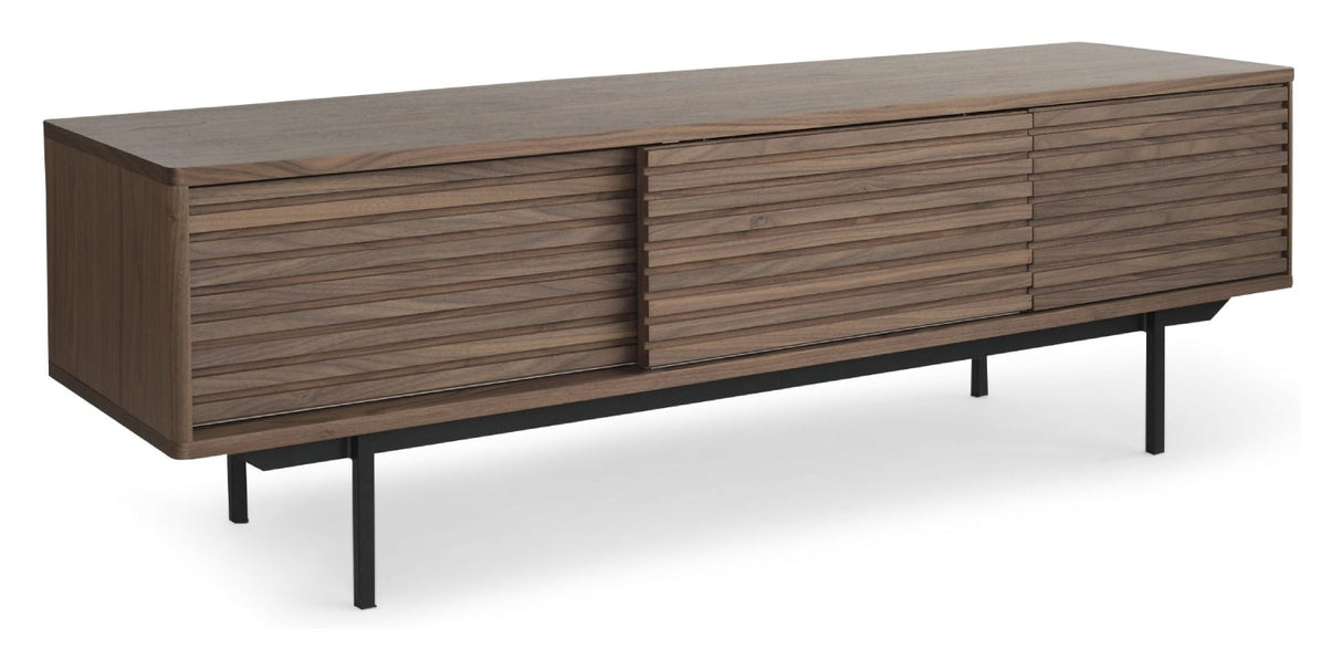 Sense TV bench, Walnut veneer