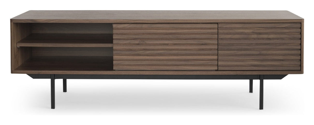 Sense TV bench, Walnut veneer