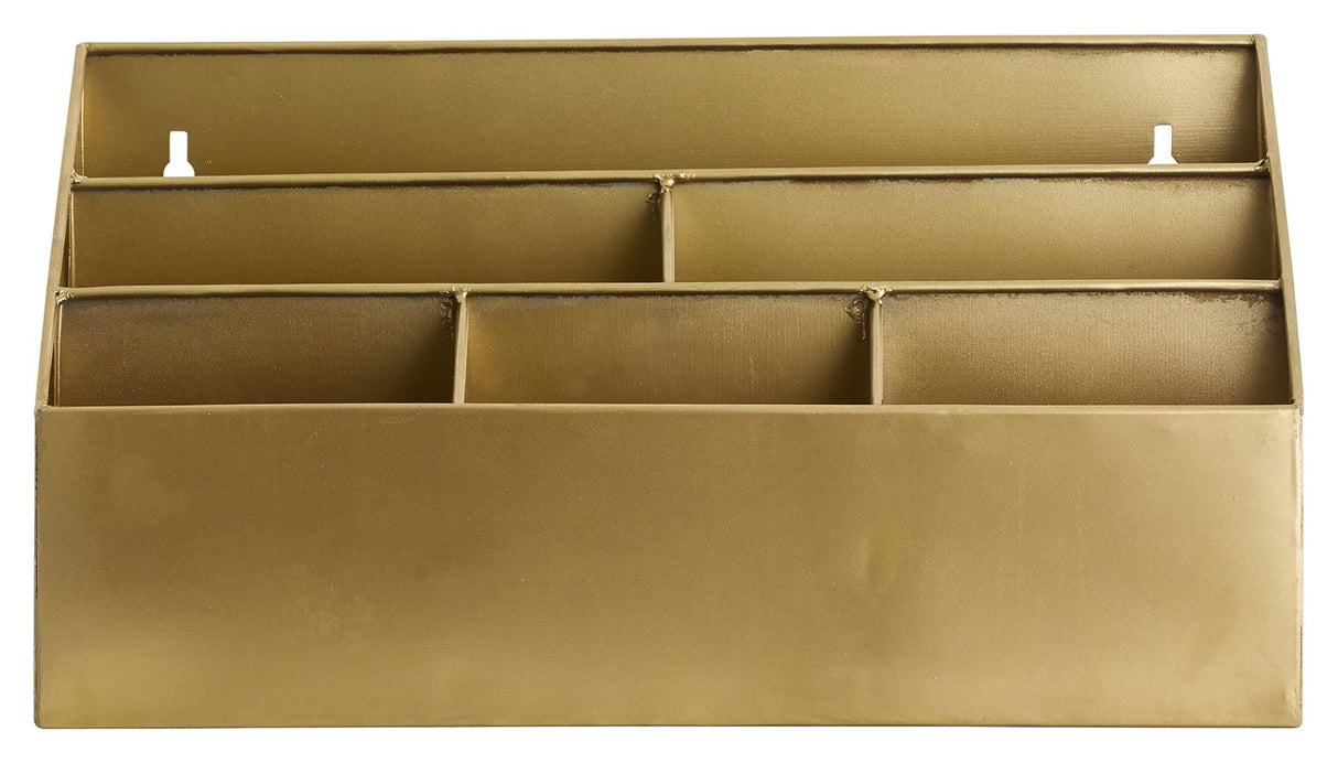 Nordal ADASI Storage box with 6 compartments, Gold