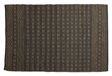 FARAH Carpet, Cotton and Seagrass, Black/Natural color, 240x160