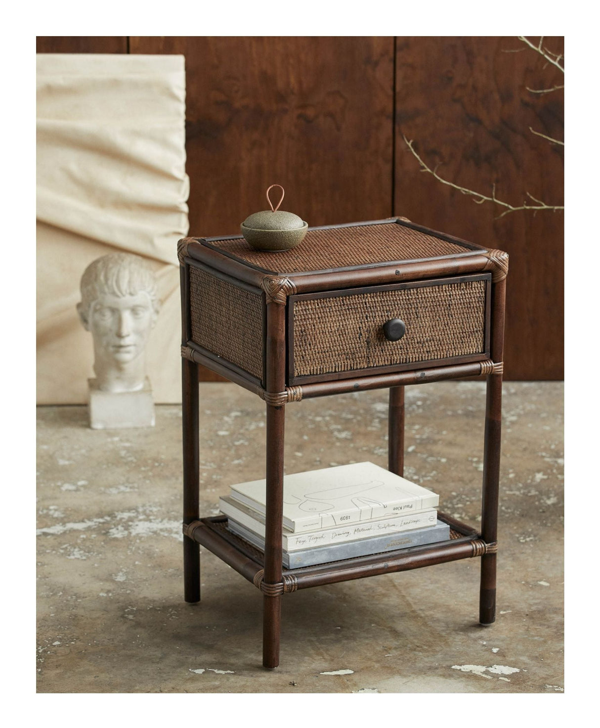 HAYES Sideboard, Brown, Rattan