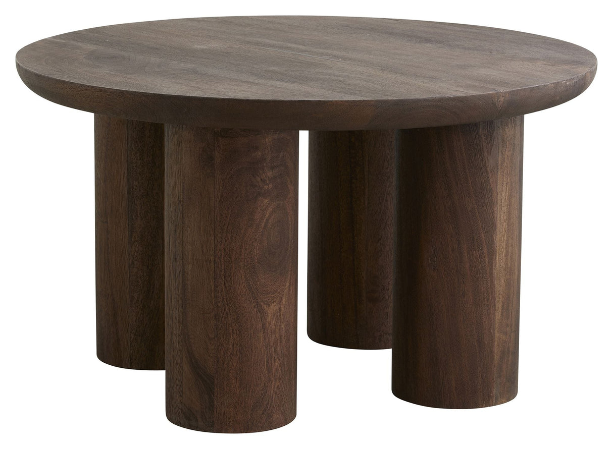 Nordal HELIN Coffee table, Mango wood, Ø70