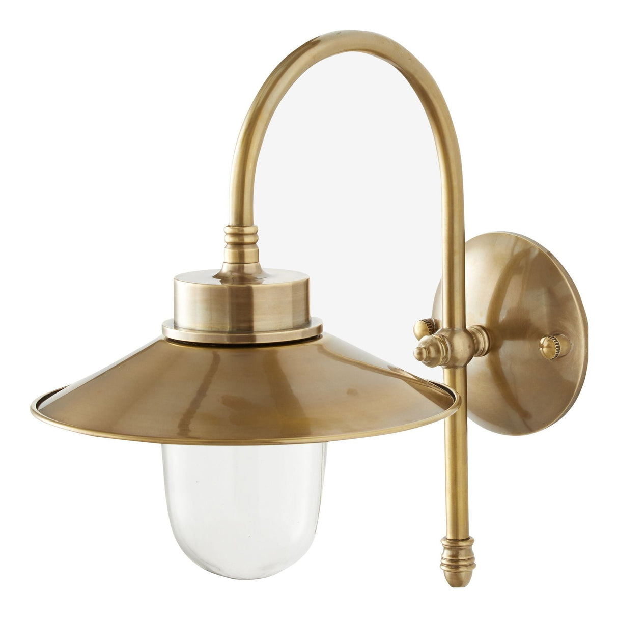 Lason Wall Lamp, Outdoor, Brass