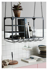 Nordal Ceiling Kitchen Shelf S - Black