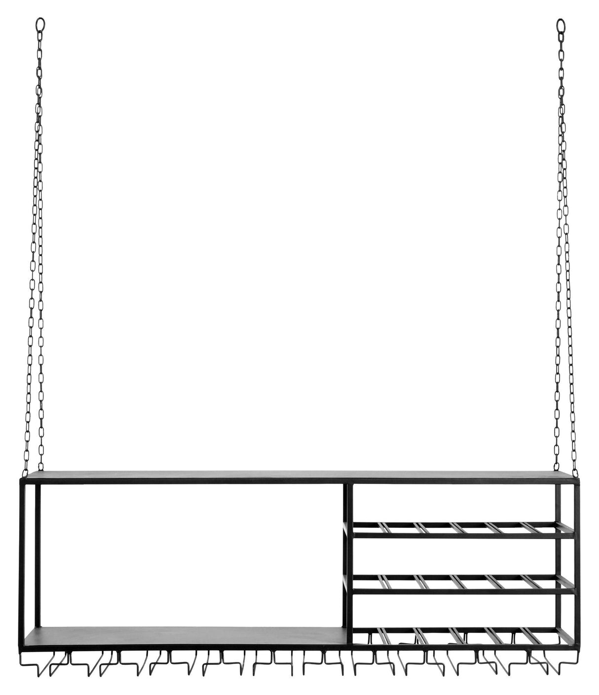 Nordal Loft Kitchen shelf for hanging - Black Iron