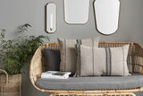 Nordal - Lounge bed with gray cushions - Nature