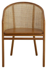 Nordal MOSSO Dining Chair - Light Teak/Rattan