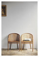 Nordal MOSSO Dining Chair - Light Teak/Rattan