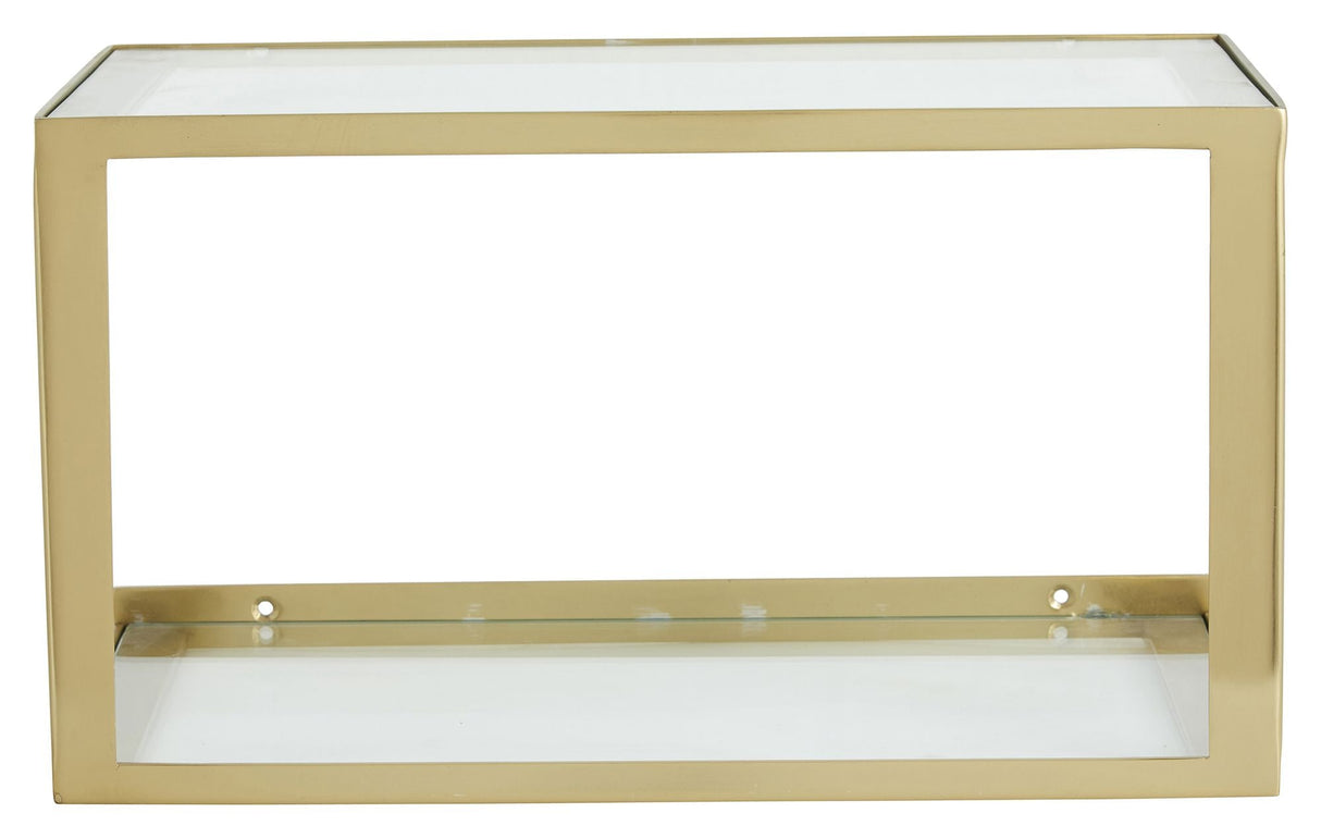 Nordal NERA Shelf w/glass - Gylden