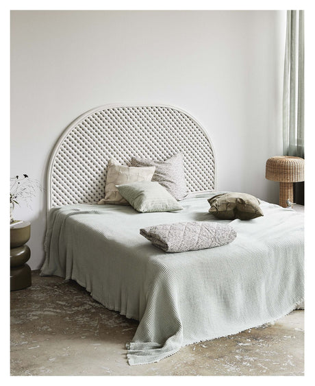 Phai Bedboard, White Rattan