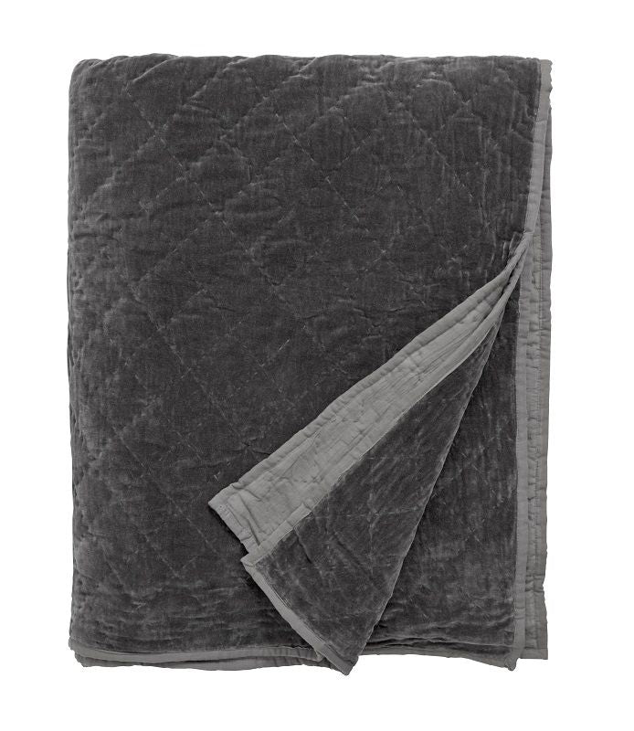 Nordal - Bedspread Quilted 270x220 - Dark gray