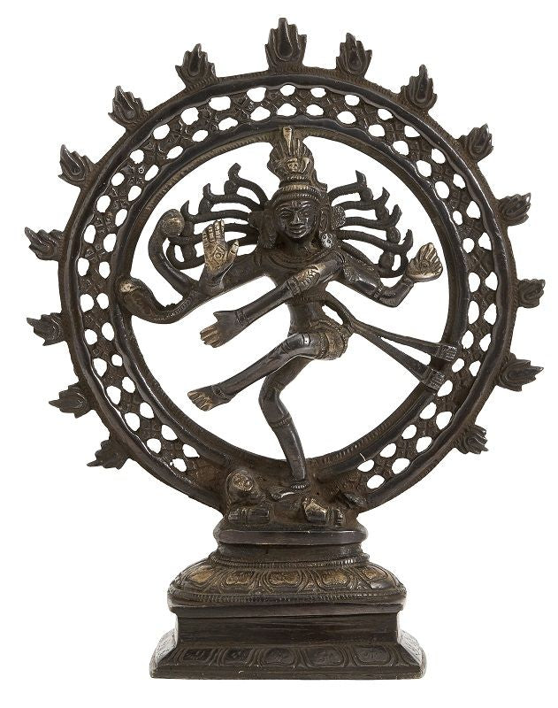 Nordal - Sculpture Black Shiva - Dark brass