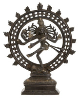 Nordal - Sculpture Black Shiva - Dark brass