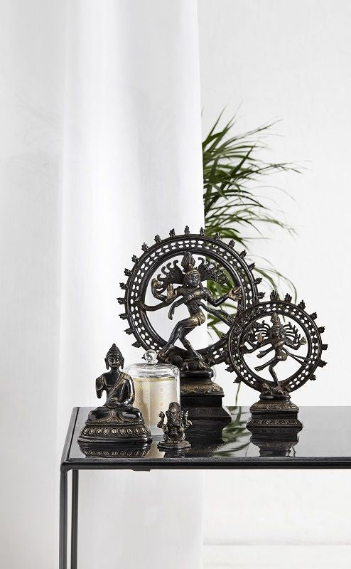 Nordal - Sculpture Black Shiva - Dark brass