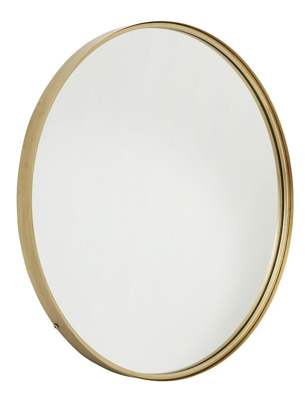 Nordal - Mirror Ø80 cm - Gold frame