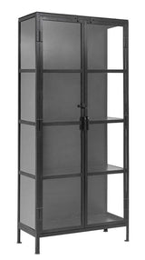 Nordal - 2-door display cabinet - Black