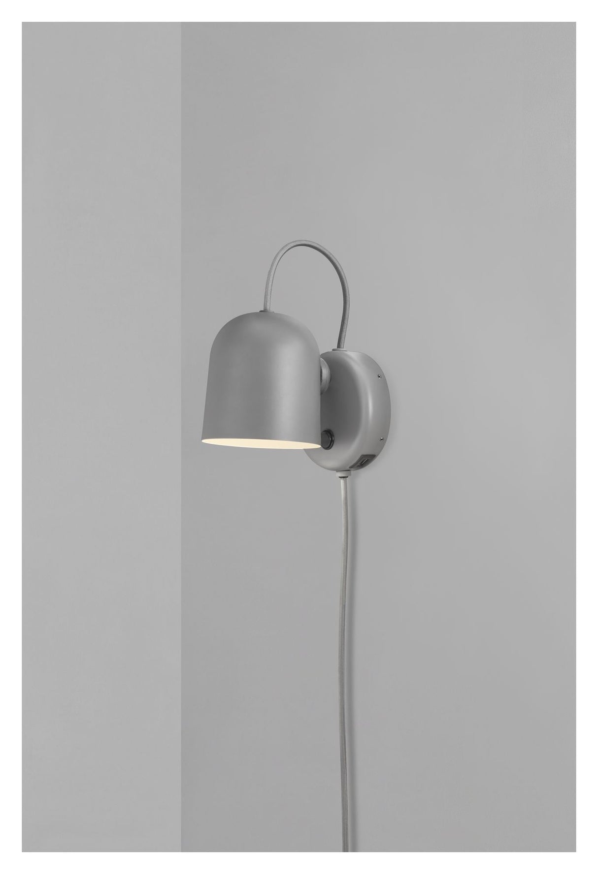 dftp Angle Wall Lamp, Gray