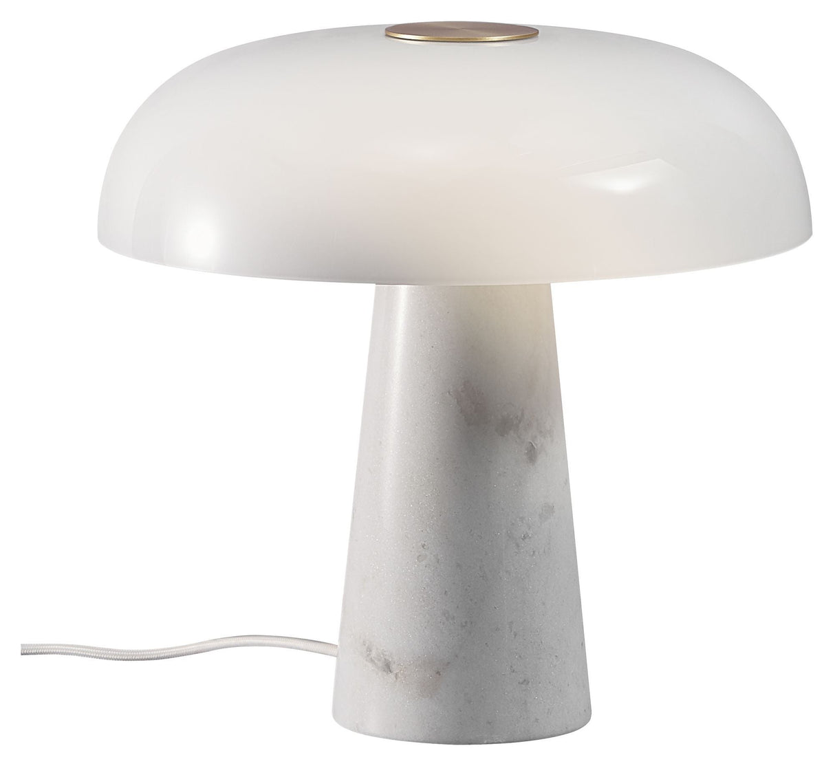 dftp Glossy Table Lamp, White