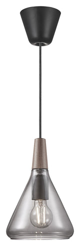 dftp Nori 18 Pendant luminaire, gray glass