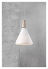 dftp Nori 18 Pendant luminaire, white glass