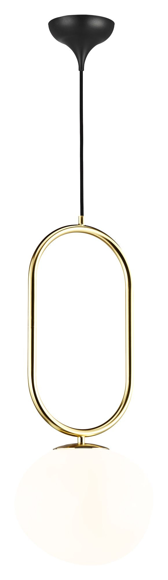 dftp Shapes 22 Pendant, Brass Glass