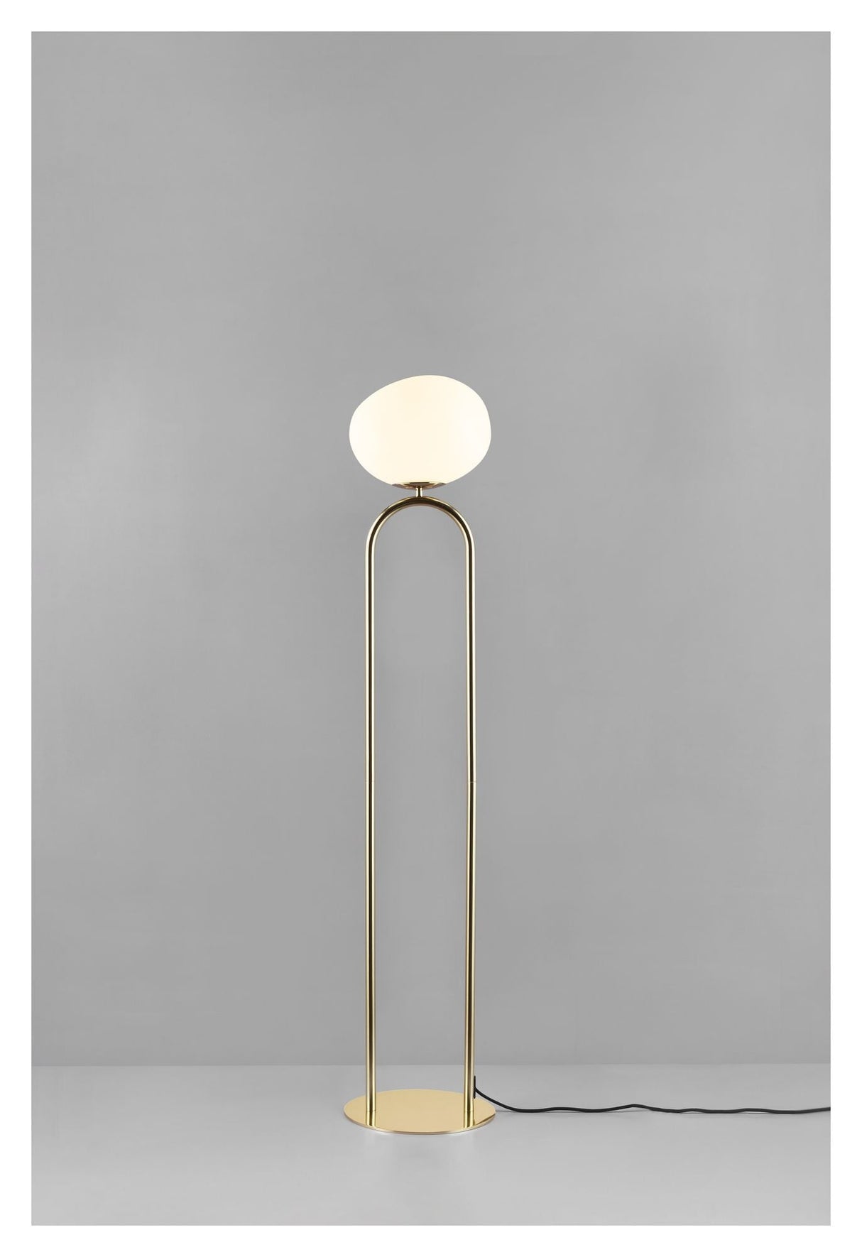 dftp Shapes Floor Lamp Brass Glass