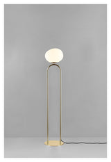 dftp Shapes Floor Lamp Brass Glass