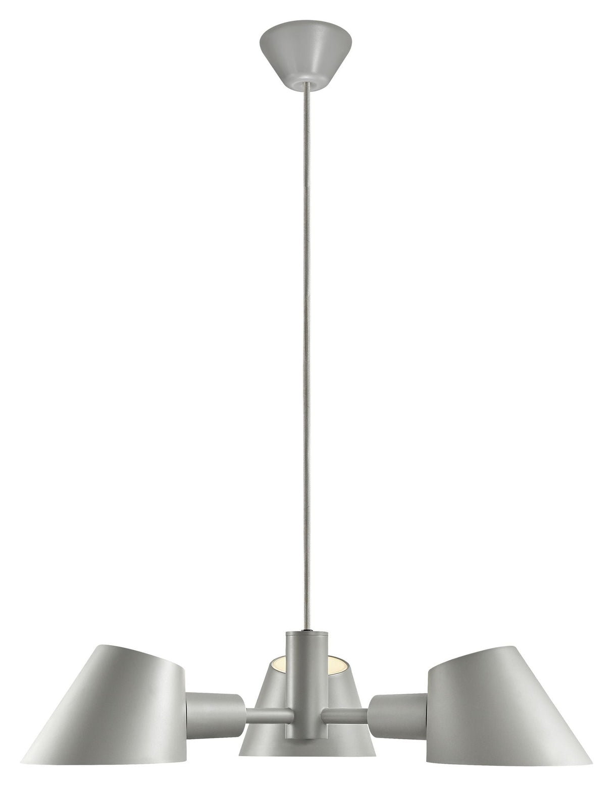 dftp Stay Pendant luminaire, gray aluminum