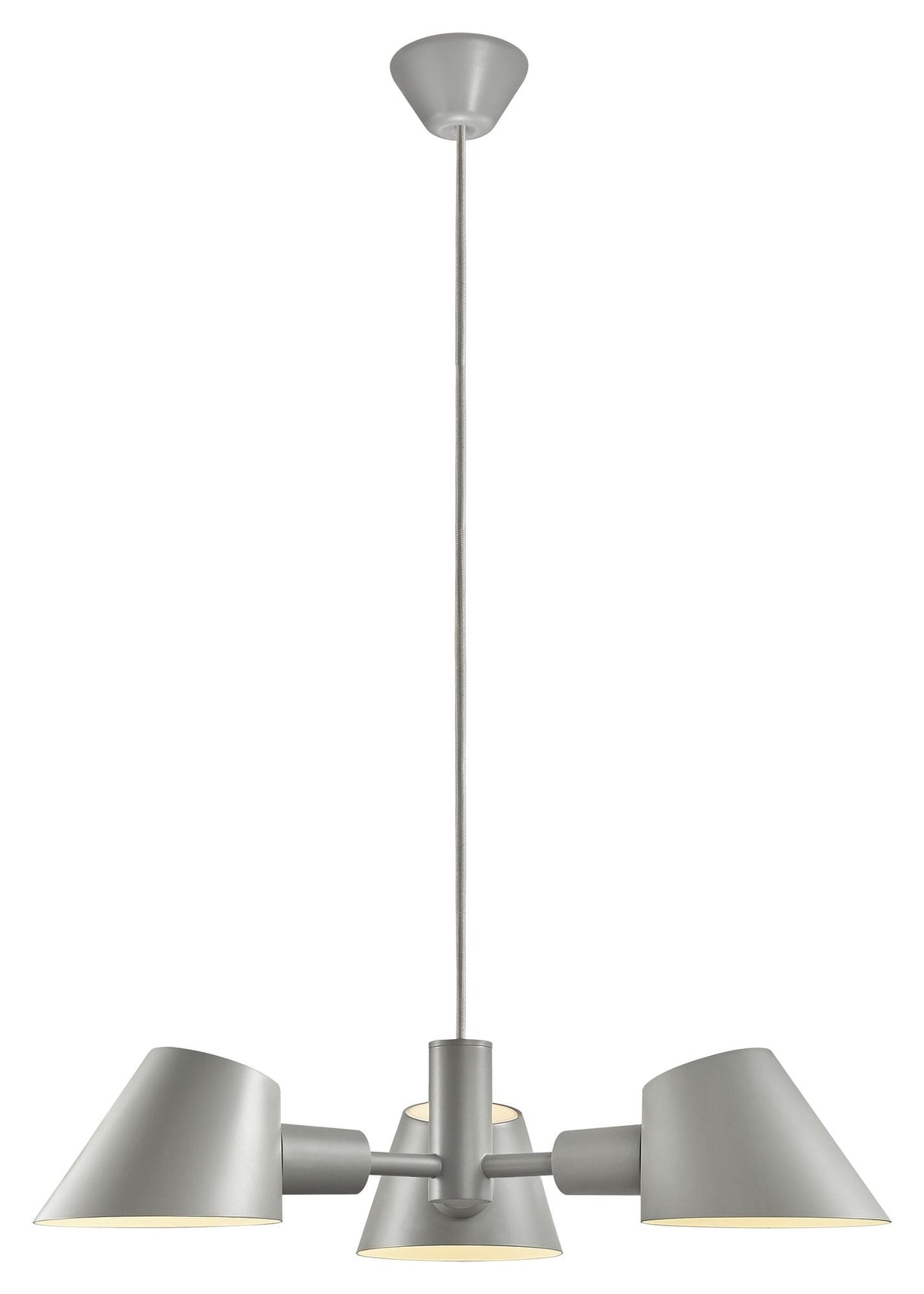 dftp Stay Pendant luminaire, gray aluminum