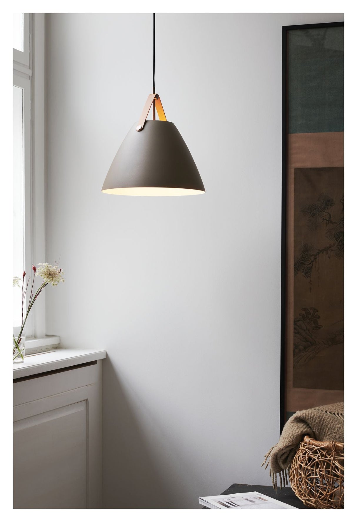 dftp Strap 36 Pendant luminaire Beige