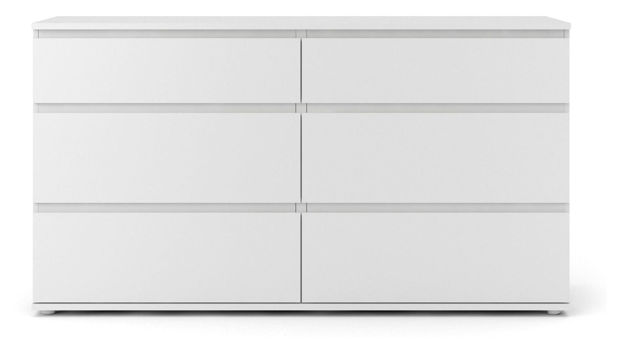 Nova Chest - White w/6 drawers