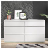 Nova Chest - White w/6 drawers