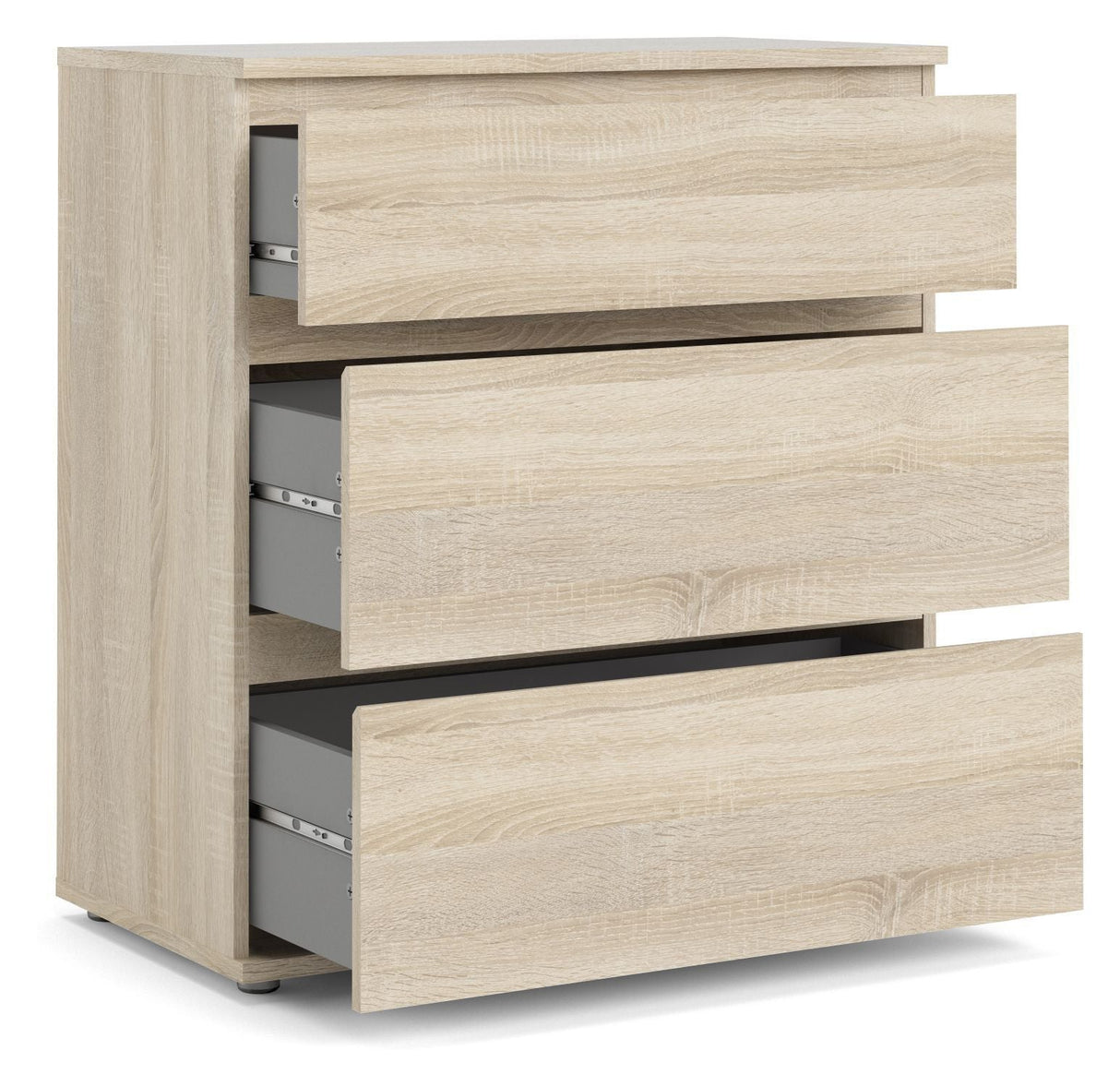 Nova Chest - Light wood w/3 drawers