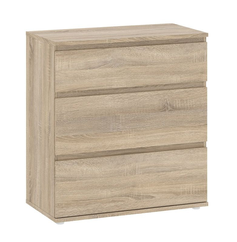 Nova Chest - Light wood w/3 drawers