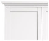 Paris Wardrobe with 4 doors and 2 drawers, 200x181, White