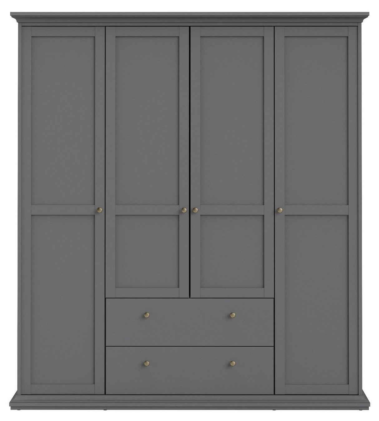 Paris Wardrobe 200x181 - Matte gray