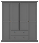 Paris Wardrobe 200x181 - Matte gray