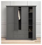 Paris Wardrobe 200x181 - Matte gray