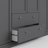 Paris Wardrobe 200x181 - Matte gray