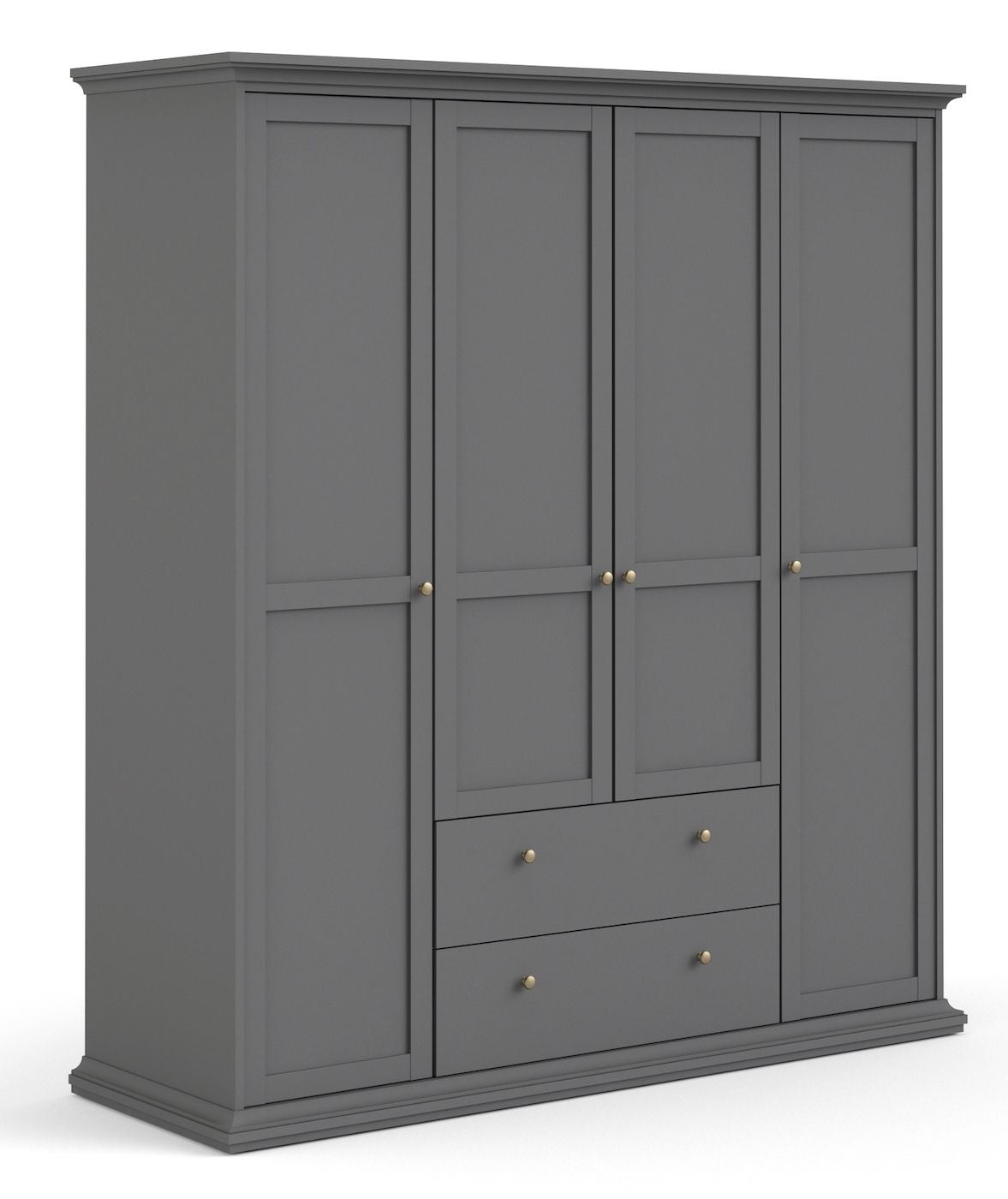 Paris Wardrobe 200x181 - Matte gray