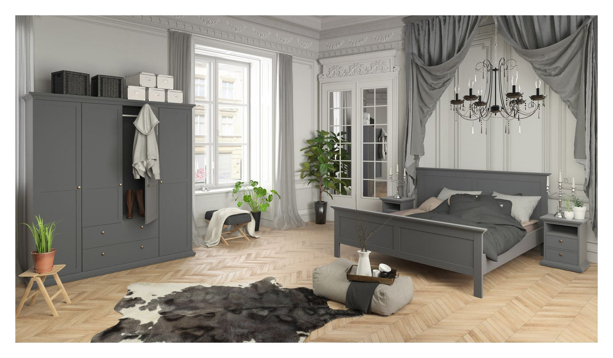 Paris Wardrobe 200x181 - Matte gray