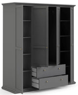 Paris Wardrobe 200x181 - Matte gray