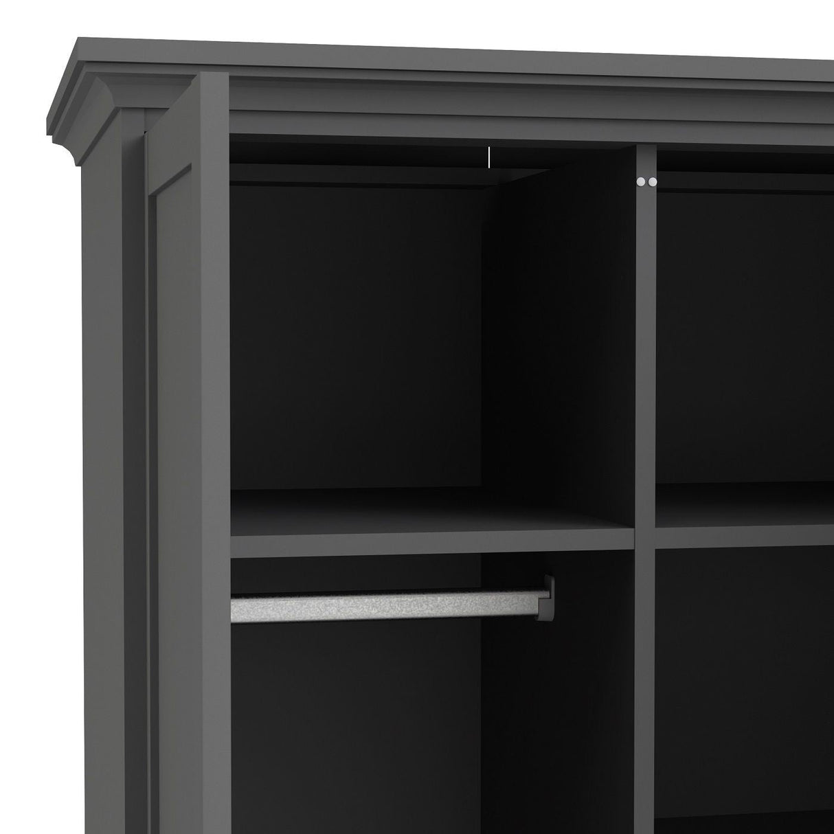 Paris Wardrobe 200x96 - Matte gray