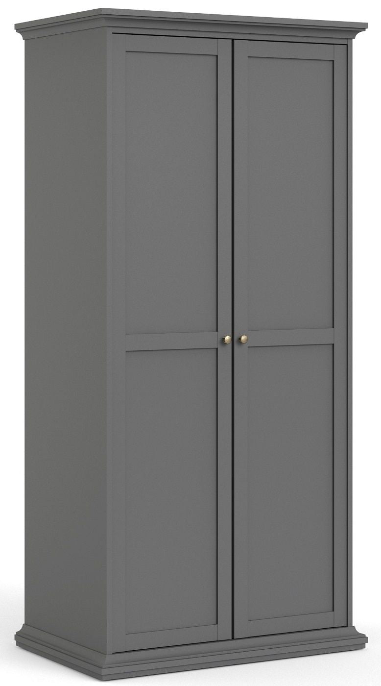 Paris Wardrobe 200x96 - Matte gray