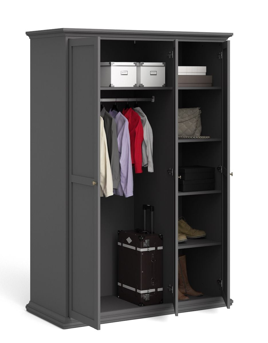 Paris Wardrobe 200x138 - Matte gray