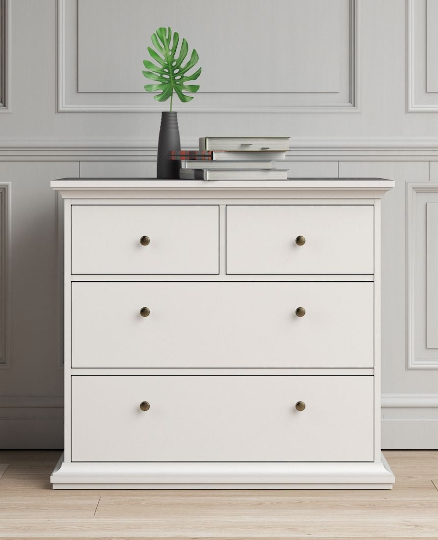 Paris Chest w. 4 drawers - White